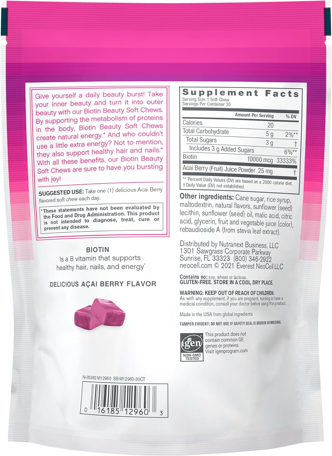 NeoCell Biotin Beauty Soft Chews
