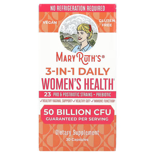MaryRuth's, 3-in-1 Daily Women's HMaryRuth's, 3-in-1 Daily Women's Health , 50 Billion CFU, 30 Capsulesealth , 50 Billion CFU, 30 Capsules