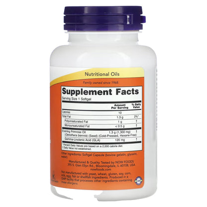 NOW Foods, Super Primrose, Evening Primrose Oil, 1,300 mg, 60 Softgels