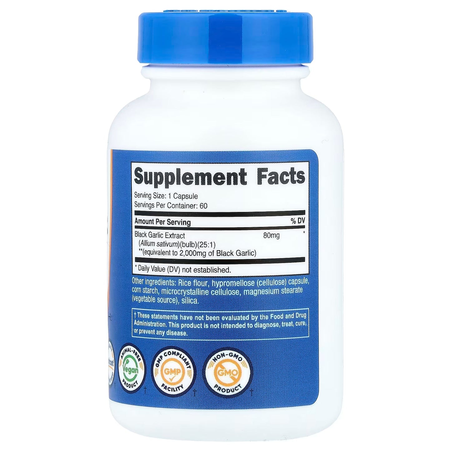 Nutricost, Black Garlic, 2,000 mg, 60 Capsules