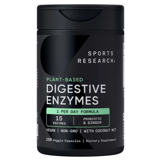 Sports Research Digestive Enzymes, 150 Veggie Capsules
