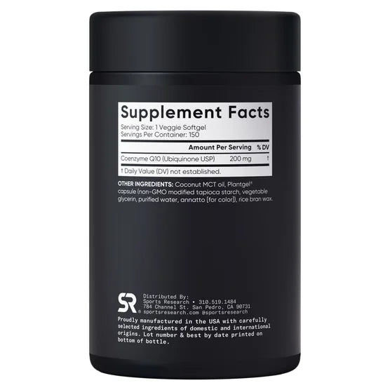 Sports Research CoQ10 200mg, 150ct
