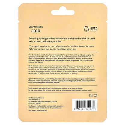 ACURE, Radically Rejuvenating, Under Eye Hydrogels, 2 Single Use Eye Gels, 0.14 oz (4 g)