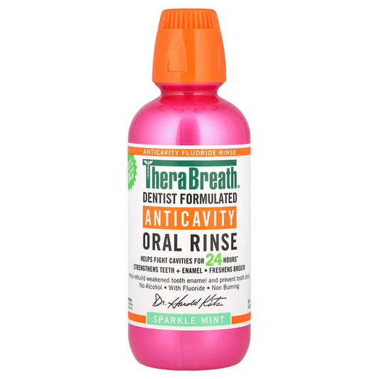 TheraBreath, Anticavity Oral Rinse, Sparkle Mint, 16 fl oz (473 ml)