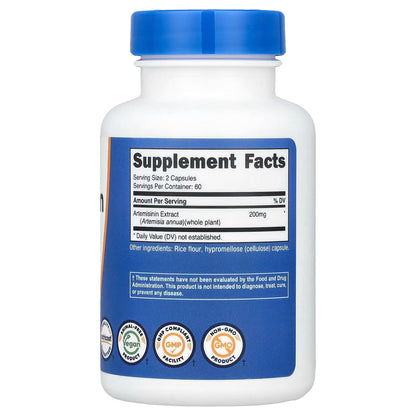 Nutricost, Artemisinin, 120 Capsules (100 mg per Capsule)