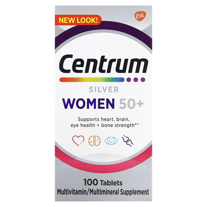 Centrum Silver Women's Multivitamin for Women 50 Plus, 100 ct