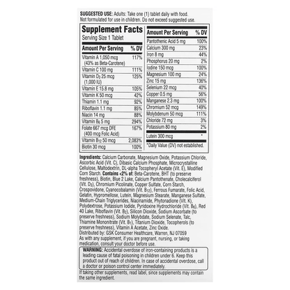 Centrum Silver Women's Multivitamin for Women 50 Plus, 100 ct