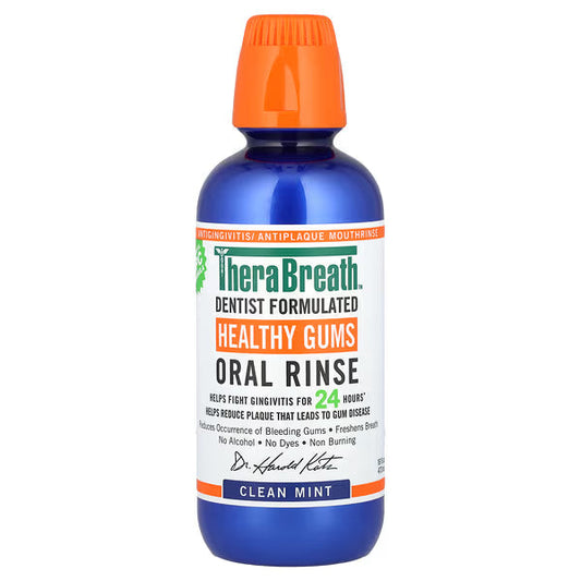 TheraBreath, Healthy Gums Oral Rinse, Clean Mint, 16 fl oz (473 ml)