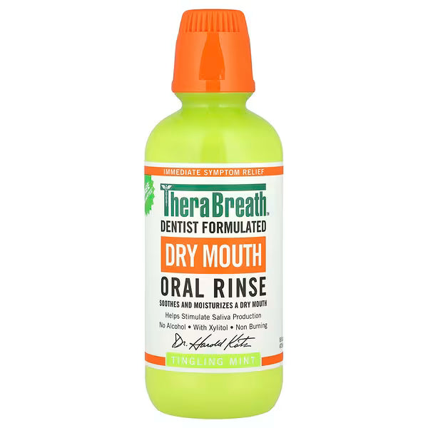TheraBreath, Dry Mouth Oral Rinse, Tingling Mint, 16 fl oz (473 ml)
