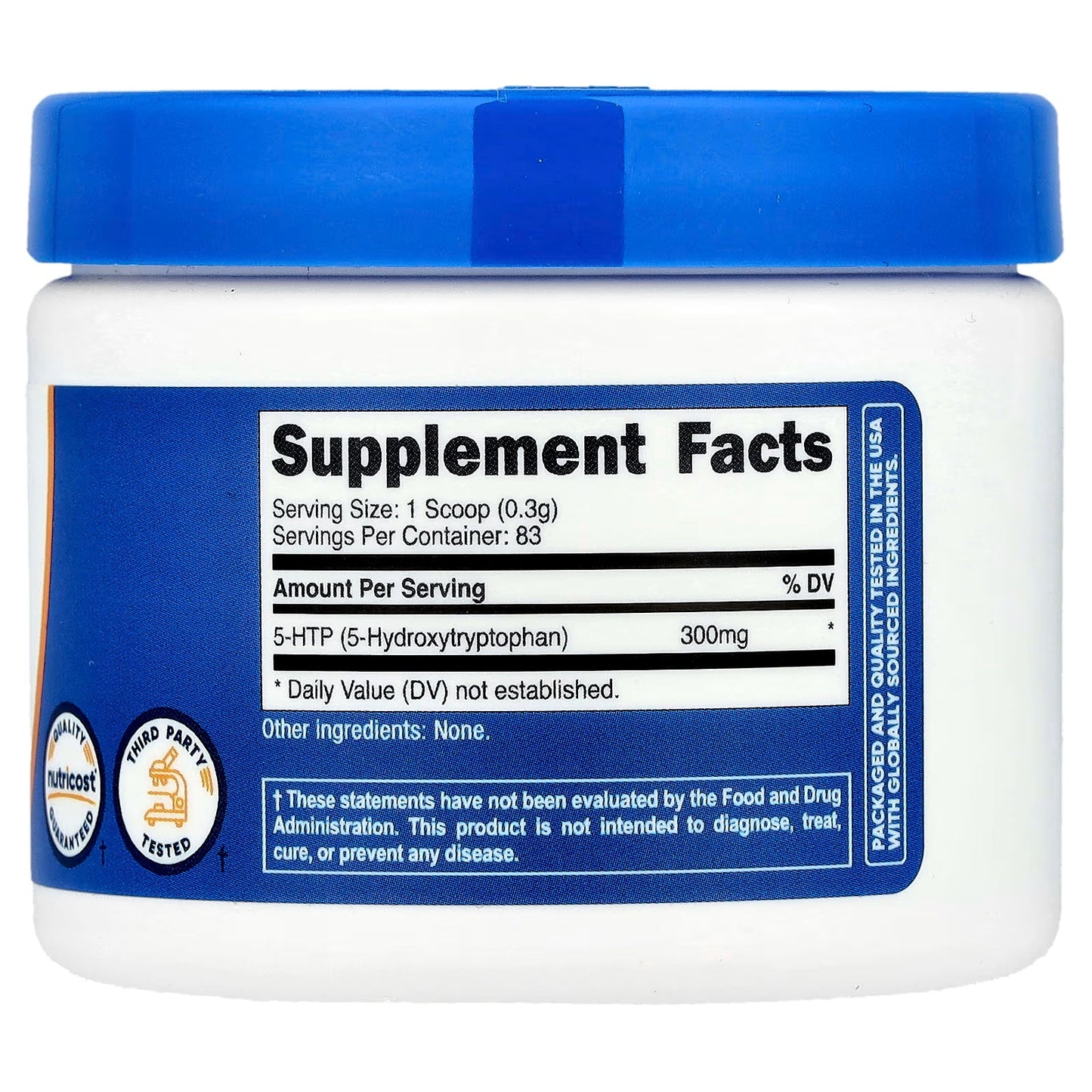 Nutricost, 5-HTP, Unflavored, 0.9 oz (25 g)