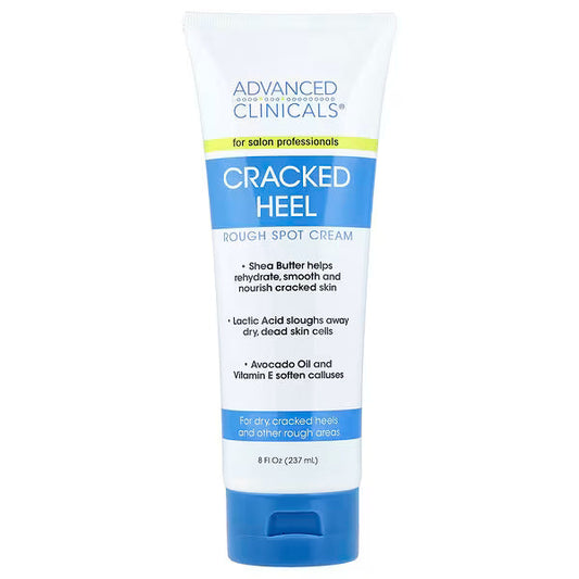 Advanced Clinicals, Cracked Heel, Rough Spot Cream, 8 fl oz (237 ml)