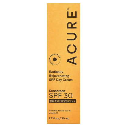 ACURE, Radically Rejuvenating SPF Day Cream, SPF 30, 1.7 fl oz (50 ml)