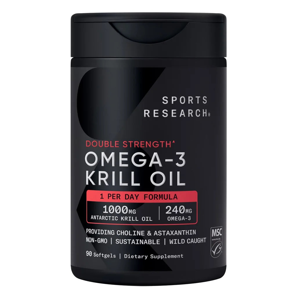 Sports Research Omega-3 Krill Oil Superba2 1000mg, 90ct Softgels