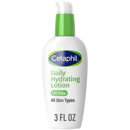 Cetaphil Daily Hydrating Lotion for Face Oil Free 3 Fl Oz