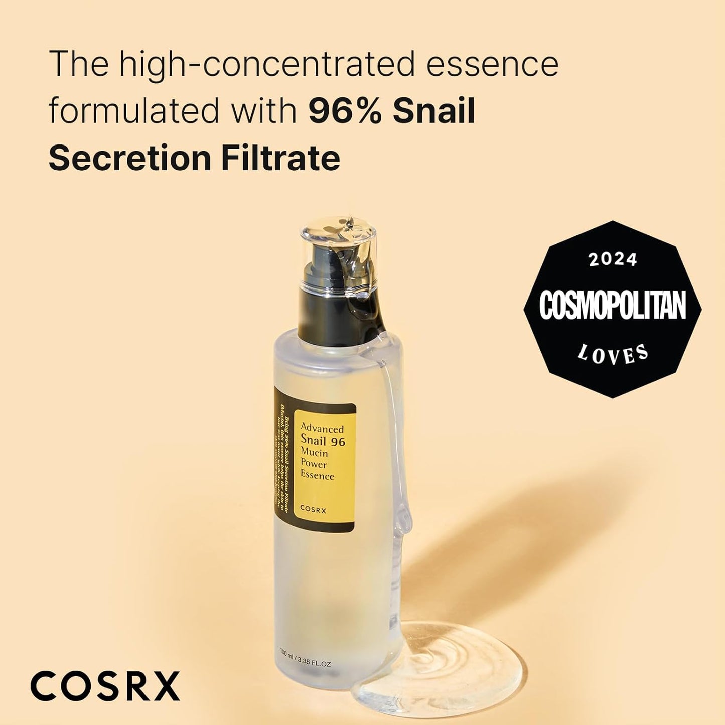 COSRX Duo- Snail 92 Cream & Snail 96 Essence, Daily Face Gel Moisturizer and Hydrating Serum for Face with Snail Secretion Filtrate