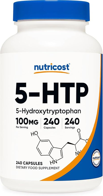 Nutricost, 5-HTP , 100 mg, 240 Capsules