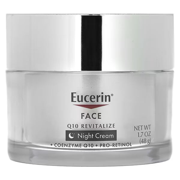 Eucerin, Face, Q10 Revitalize, Night Cream, Fragrance Free, 1.7 fl oz (48 g)