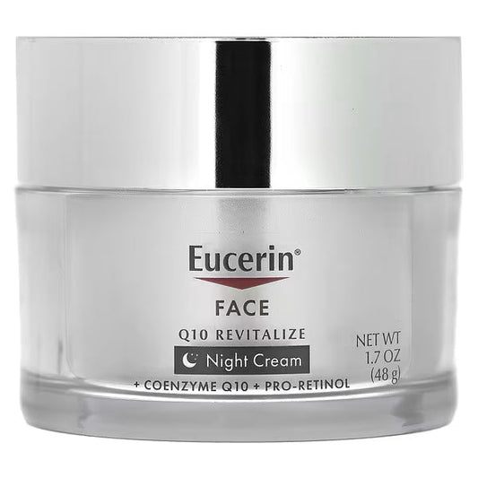 Eucerin, Face, Q10 Revitalize, Night Cream, Fragrance Free, 1.7 fl oz (48 g)