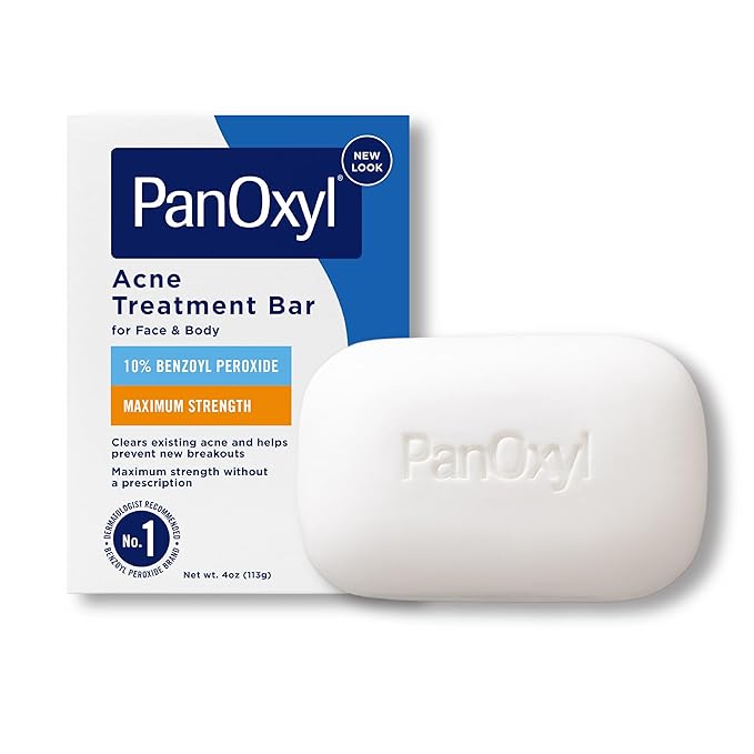 PanOxyl Acne Treatment Bar with 10% Benzoyl Peroxide, 4 oz