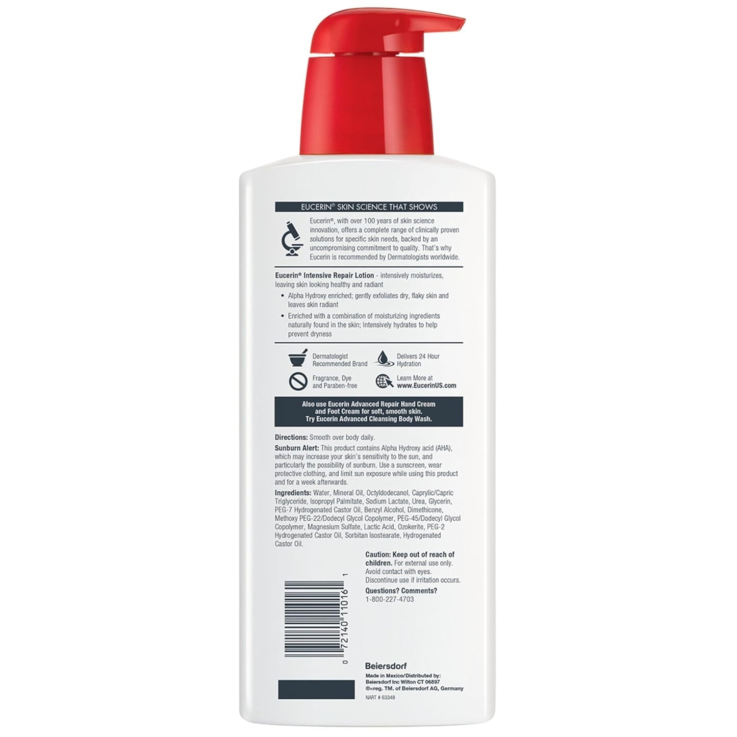 Eucerin Intensive Repair Body Lotion, 16.9 oz