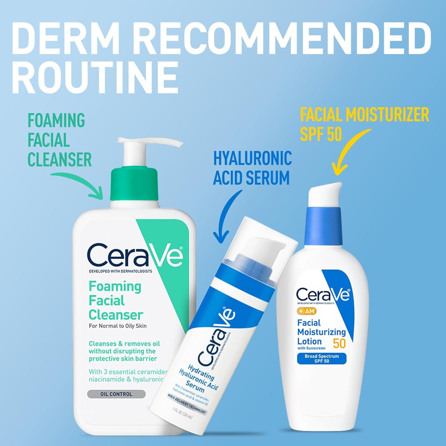 CeraVe AM Facial Moisturizing Lotion SPF 50