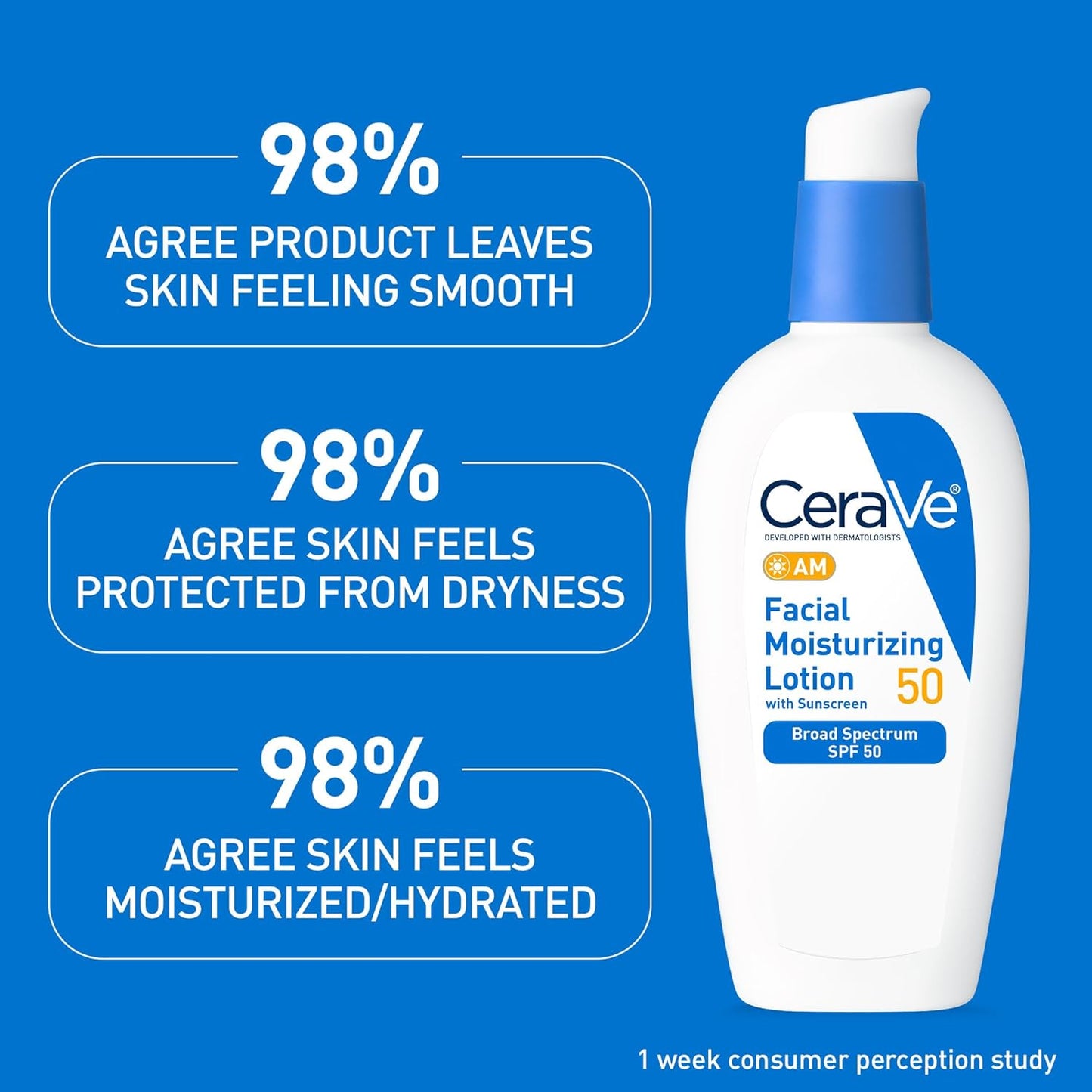 CeraVe AM Facial Moisturizing Lotion SPF 50