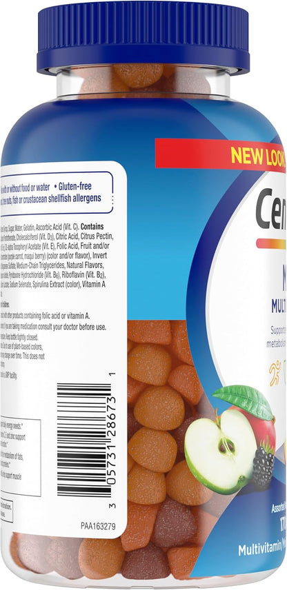 Centrum Men Multi gummies, Assorted Fruit Flavor, 170 count