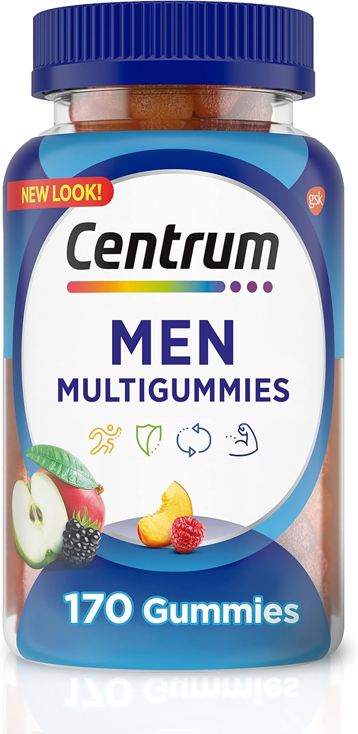 Centrum Men Multi gummies, Assorted Fruit Flavor, 170 count