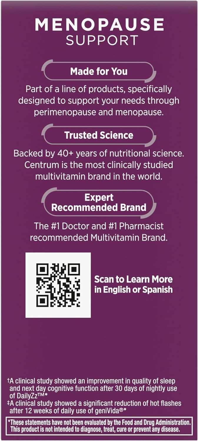 Centrum, Menopause Support, Restful Sleep, 28 Tablets