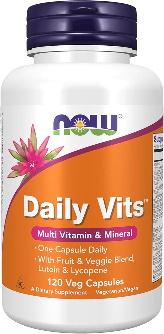 NOW Foods, Daily Vits, Multi Vitamin & Mineral, 120 Veg Capsules