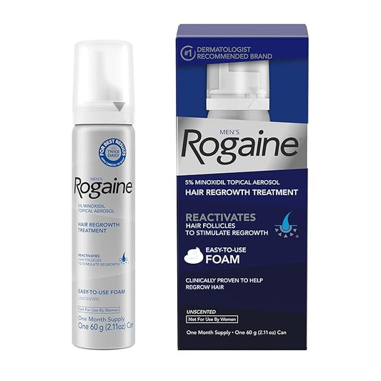 Men’s Rogaine 5% Minoxidil Topical Foam, 2.11 oz