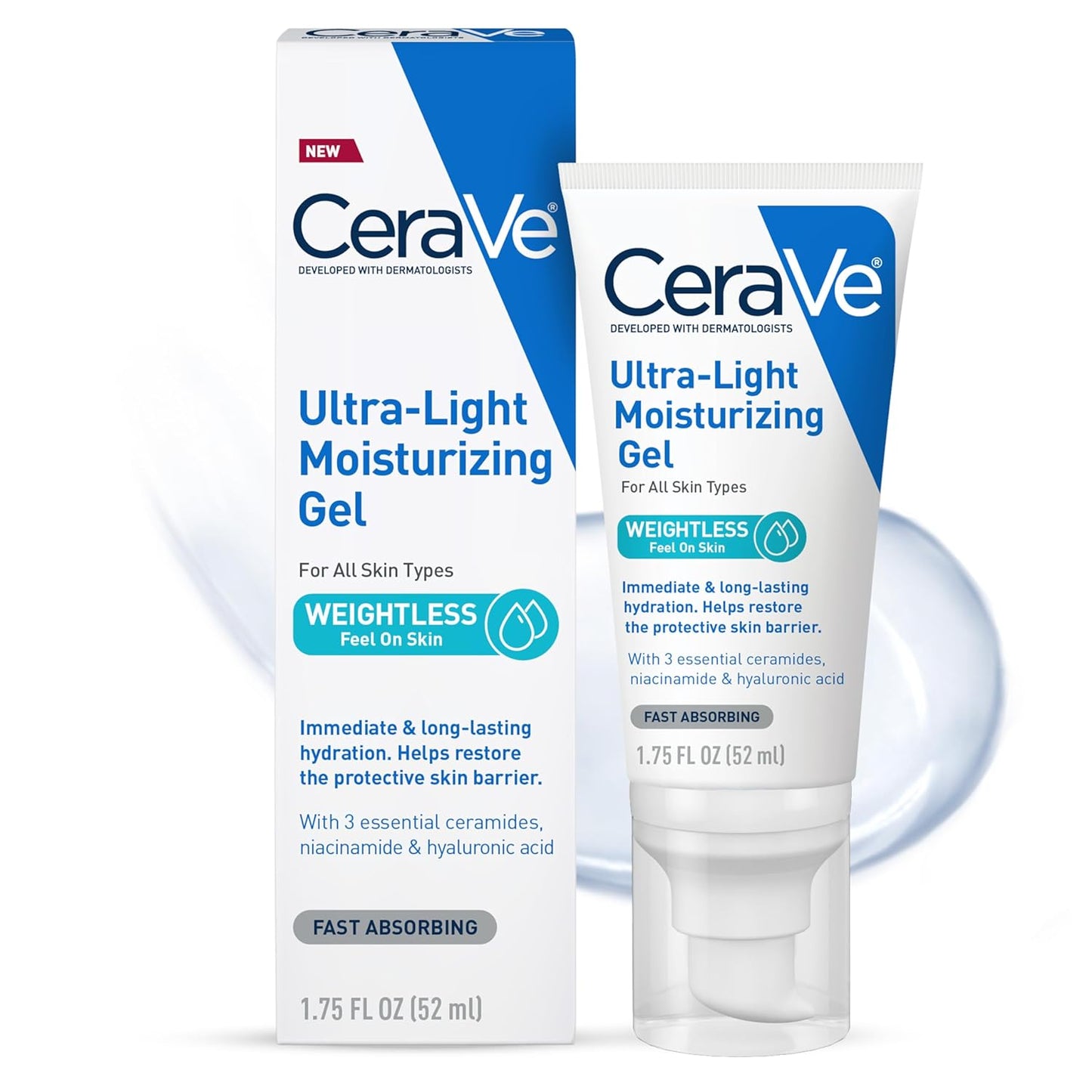 CeraVe Ultra-Light Moisturizing Gel, 1.75 fl oz