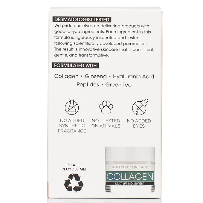Advanced Clinicals Collagen Cream Facial Moisturizer