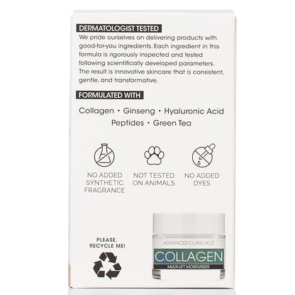 Advanced Clinicals Collagen Cream Facial Moisturizer