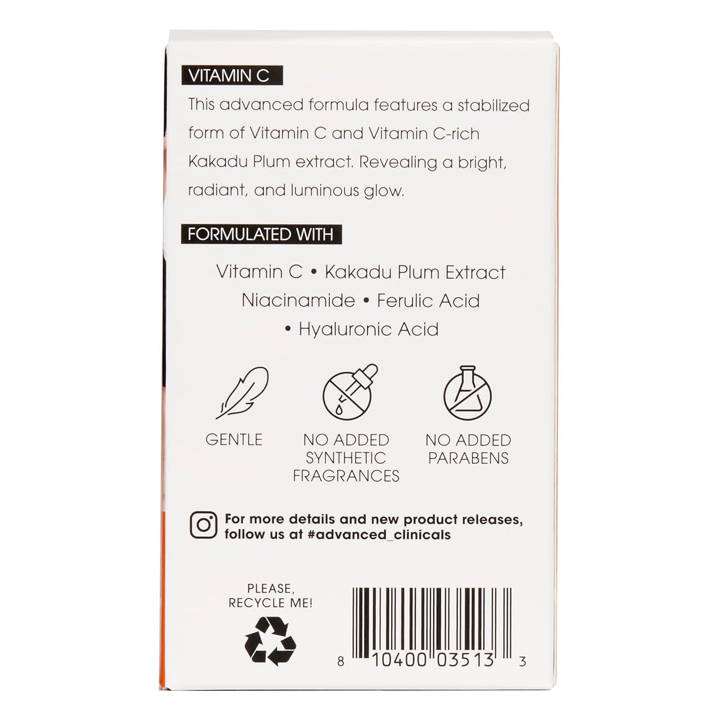 Advanced Clinicals Vitamin C Face Cream Moisturizer