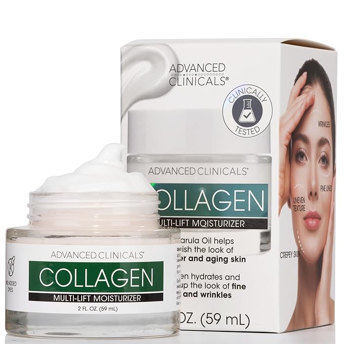 Advanced Clinicals Collagen Cream Facial Moisturizer