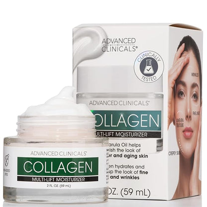 Advanced Clinicals Collagen Cream Facial Moisturizer