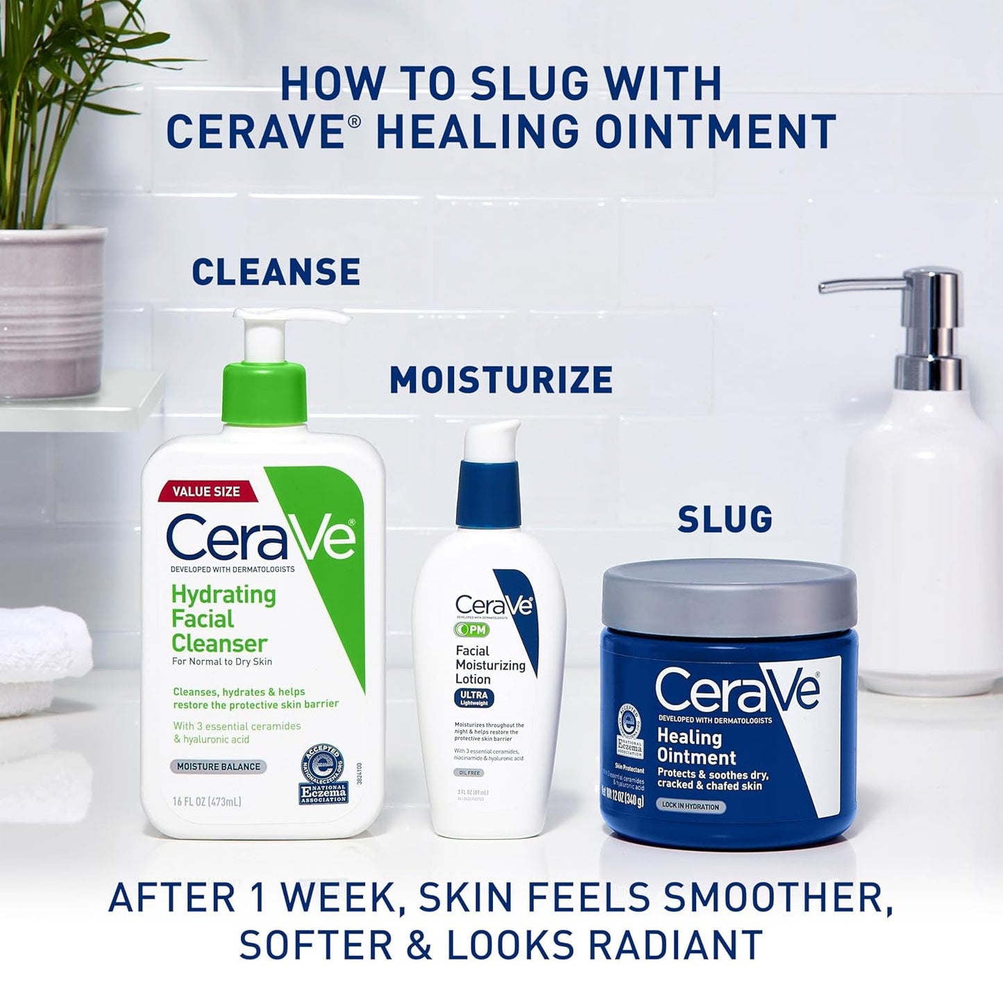 CeraVe Healing Ointment, Hydrating Skin Protectant With Petrolatum