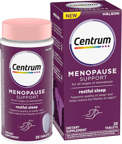 Centrum, Menopause Support, Restful Sleep, 28 Tablets