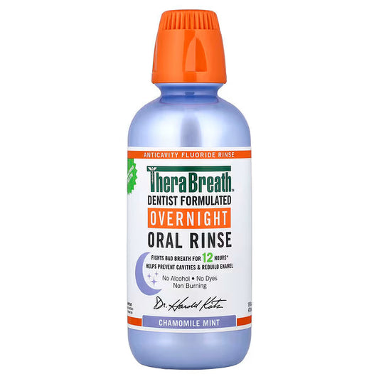 TheraBreath, Overnight Oral Rinse, Chamomile Mint, 16 fl oz (473 ml)