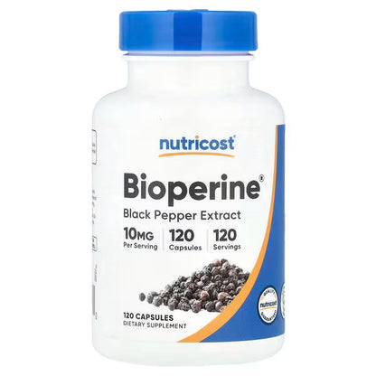 Nutricost, Bioperine®, 10 mg, 120 Capsules