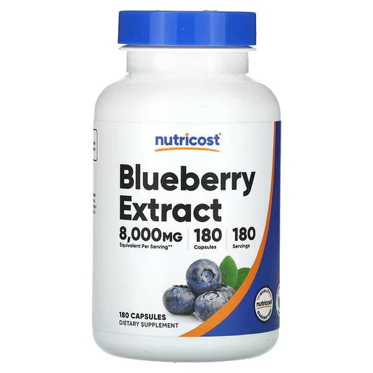 Nutricost, Blueberry Extract, 160 mg, 180 Capsules
