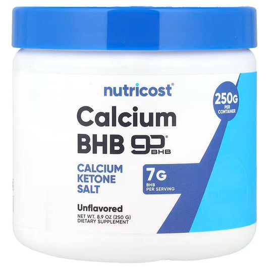 Nutricost, Calcium BHB, goBHB®, Unflavored, 8.9 oz (250 g)