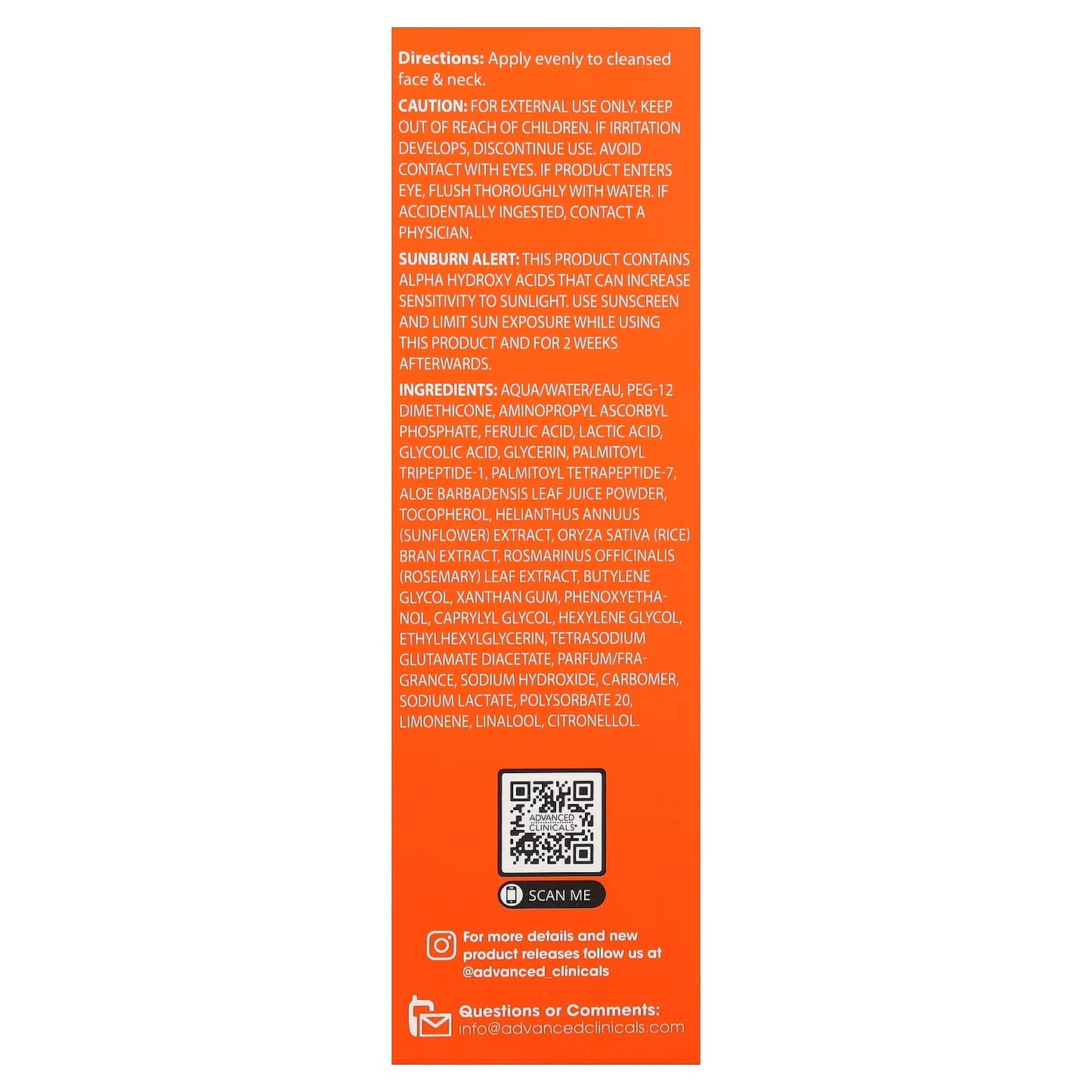 Advanced Clinicals, Vitamin C Brightening Serum, 1.75 fl oz (52 ml)