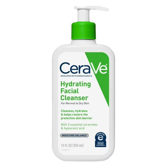 CeraVe Hydrating Facial Cleanser, 12 Oz