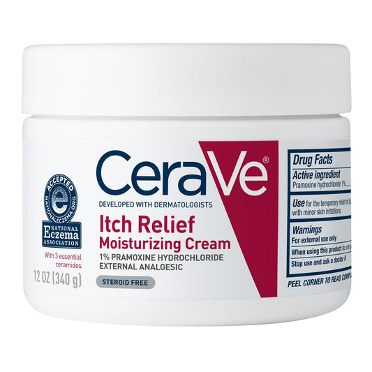 CeraVe Itch Relief Moisturizing Cream, 12 Oz