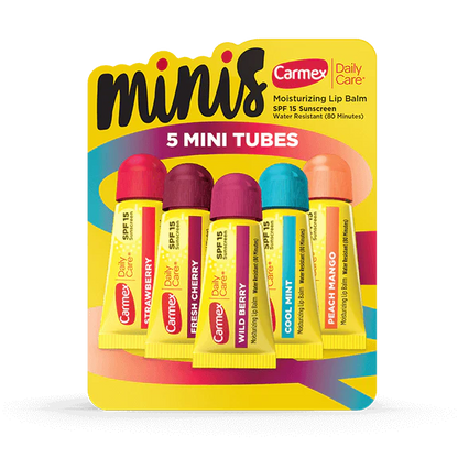 Carmex Daily Care Minis Moisturizing Lip Balm Tubes