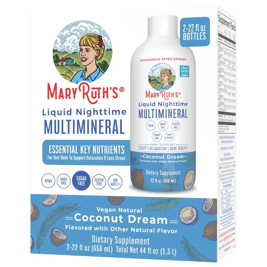 MaryRuth’s Nighttime Multimineral, Coconut, 22 fl. oz., 2 pack