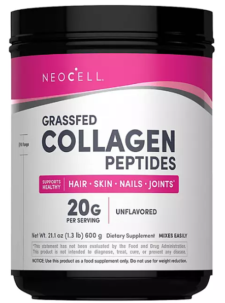 NeoCell Super Collagen Peptides, Unflavored Powder, Collagen Type 1 & 3 21.2 oz