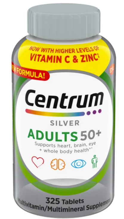 Centrum Silver Adults 50+ Multivitamin, 325 Tablets